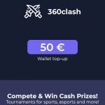 360Clash Gift Card / Wallet top-up 100 EUR - Global